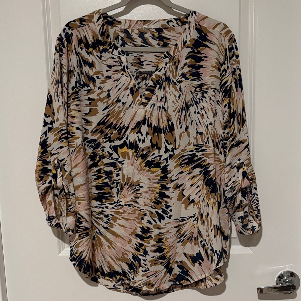 Maurice’s Atwood 3/4 Sleeve Popover Blouse